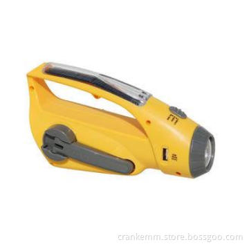 Portable Hand Powered AM FM Flashlight Radio with USB And P